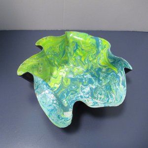 Flow Painted Record Bowl